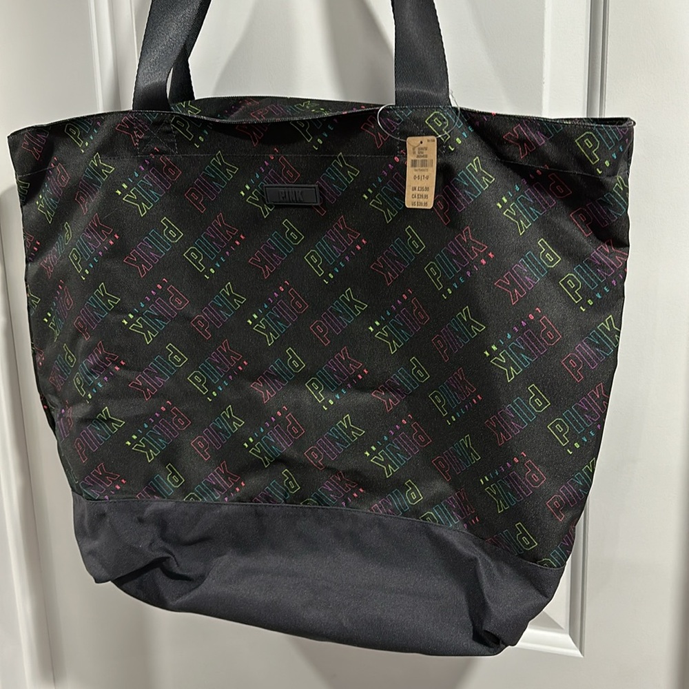⭐️SOLD⭐️ NWT Victoria’s Secret PINK Zippered Tote Bag - Picture 4 of 10